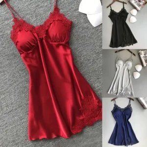 Silk Satin Nightgown Set