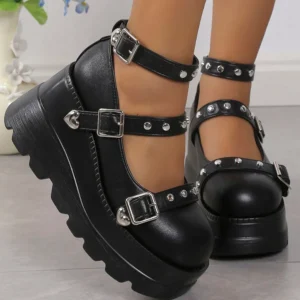 Studded Mary Jane Heels