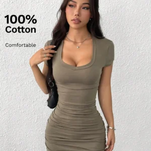 Women's Short Sleeve Mini Dress