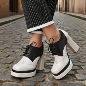 Women's Lace-Up Pumps High Heels Shoes